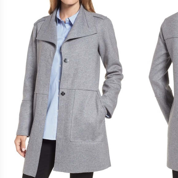 Kenneth cole envelope collar coat sales